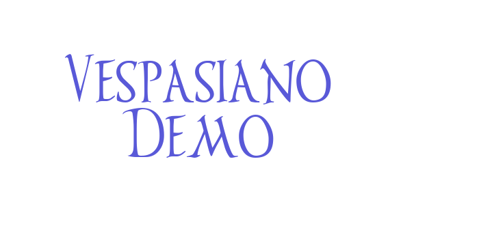 Vespasiano Demo Font Download