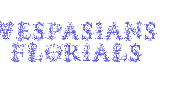 Vespasians Florials font free