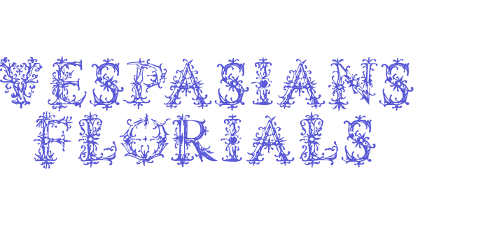 Vespasians Florials Font Download