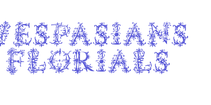 Vespasians Florials Font