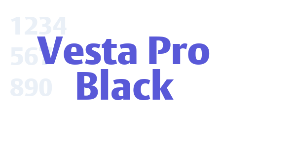 Vesta Pro Black font free