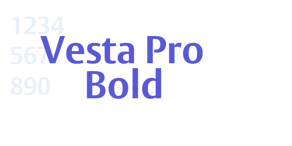 Vesta Pro Bold font free