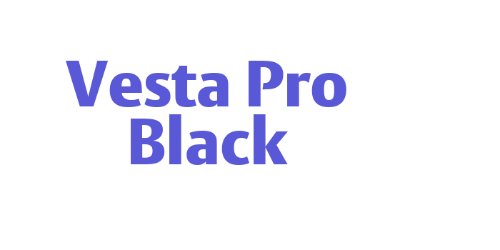 Vesta Pro Black Font Download