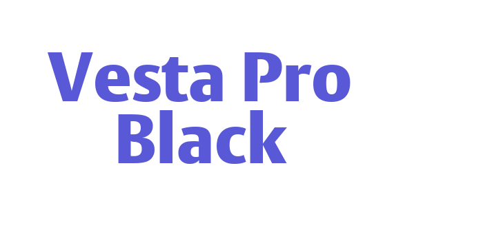 Vesta Pro Black Font