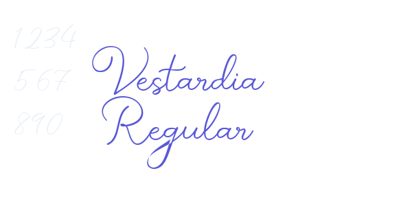 Vestardia Regular font