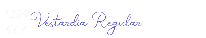 Vestardia Regular-related font