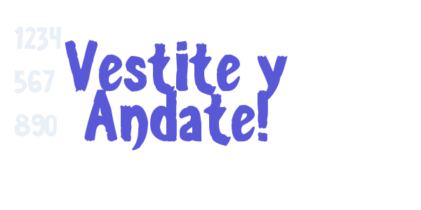 Vestite y Andate! font free