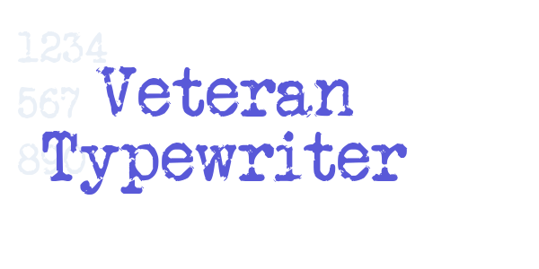 Veteran Typewriter font free