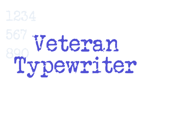 Veteran Typewriter Font Download