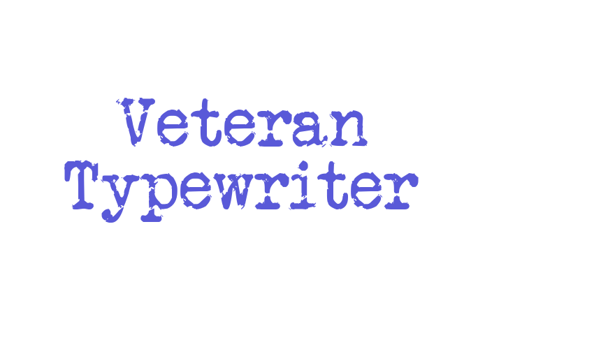 Veteran Typewriter Font Download