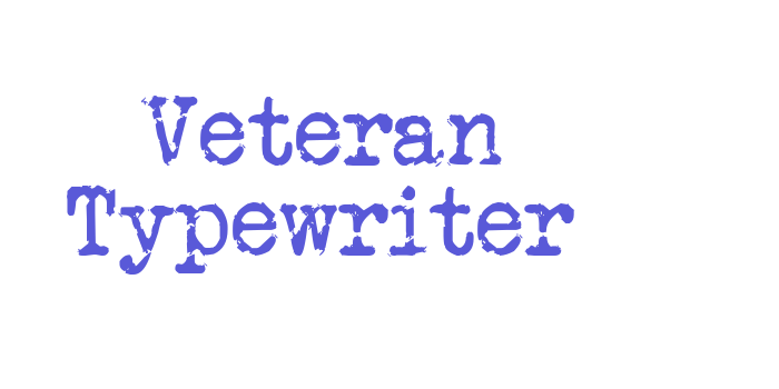 Veteran Typewriter Font Download