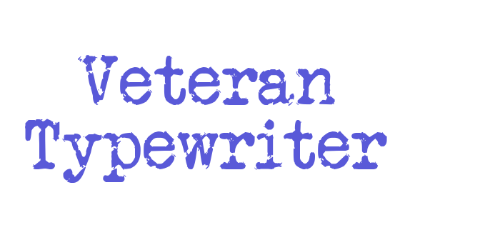 Veteran Typewriter Font