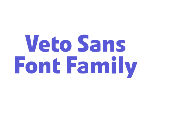 Veto Sans Font Family Font