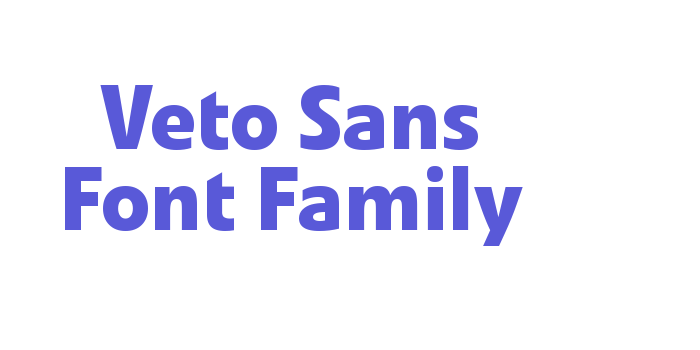 Veto Sans Font Family Font Download