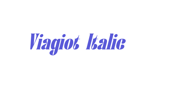 Viagiot Italic Font Download