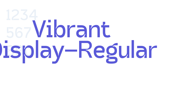 Vibrant Display-Regular font