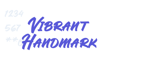 Vibrant Handmark font