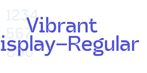 Vibrant Display-Regular-font-download