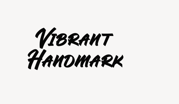 Vibrant Handmark Font