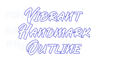 Vibrant Handmark Outline-font-download