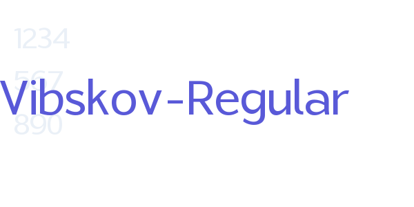 Vibskov-Regular font