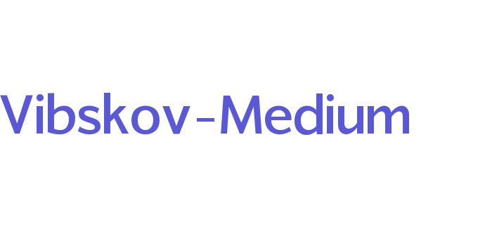 Vibskov-Medium Font Download