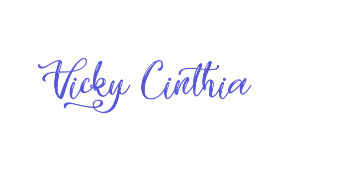 Vicky Cinthia Font Download