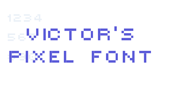 Victor’s Pixel Font font free