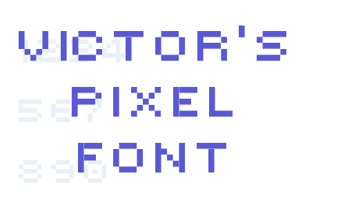 Victor’s Pixel Font Font Download