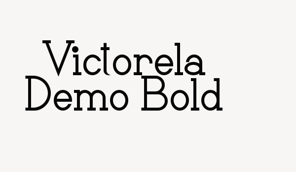 Victorela Demo Bold Font