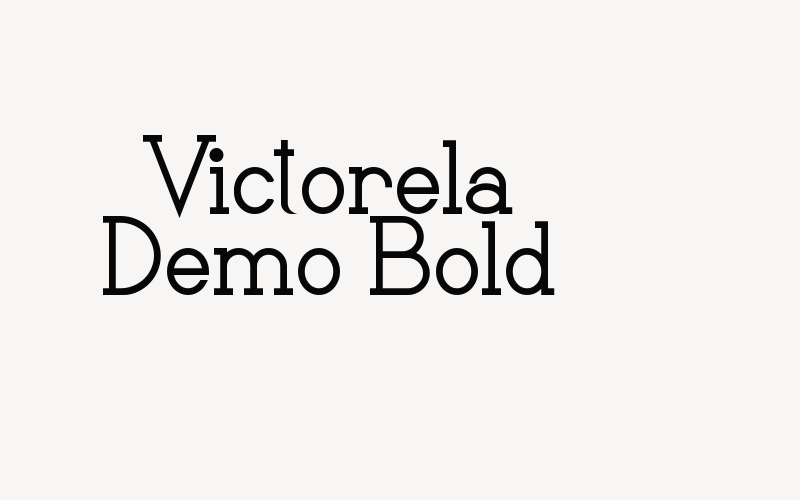 Victorela Demo Bold Font