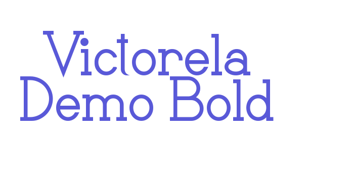 Victorela Demo Bold Font