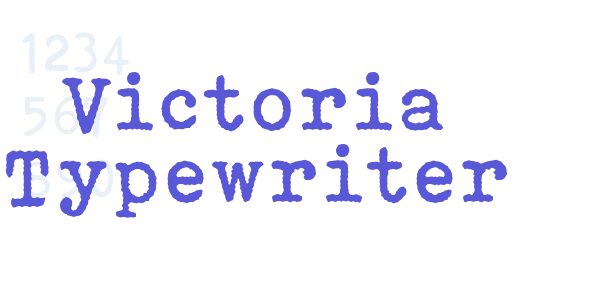 Victoria Typewriter font