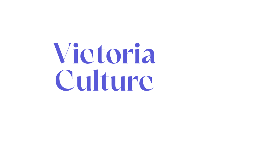 Victoria Culture Font Download