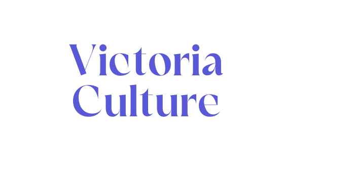 Victoria Culture Font Download