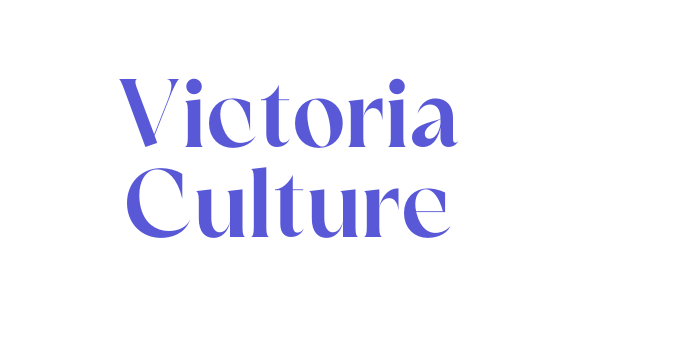 Victoria Culture Font