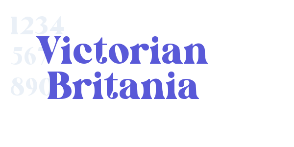 Victorian Britania font free