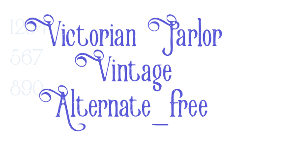 Victorian Parlor Vintage Alternate_free font free