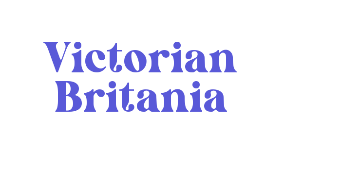 Victorian Britania Font Download