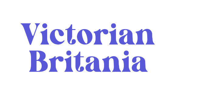 Victorian Britania Font