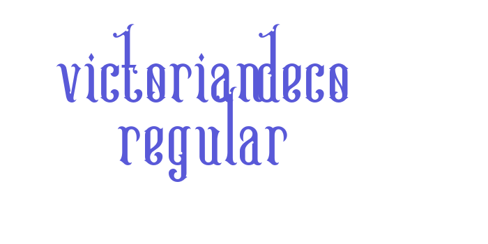 Victoriandeco Regular Font