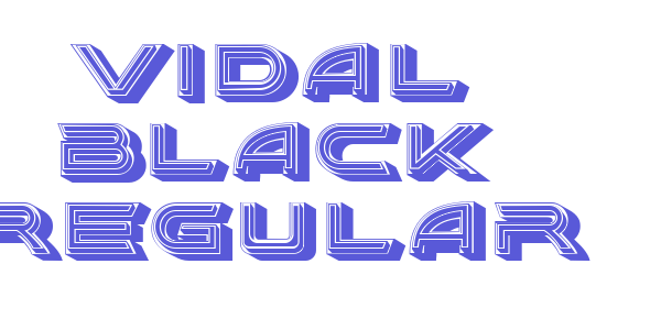 Vidal Black Regular font free