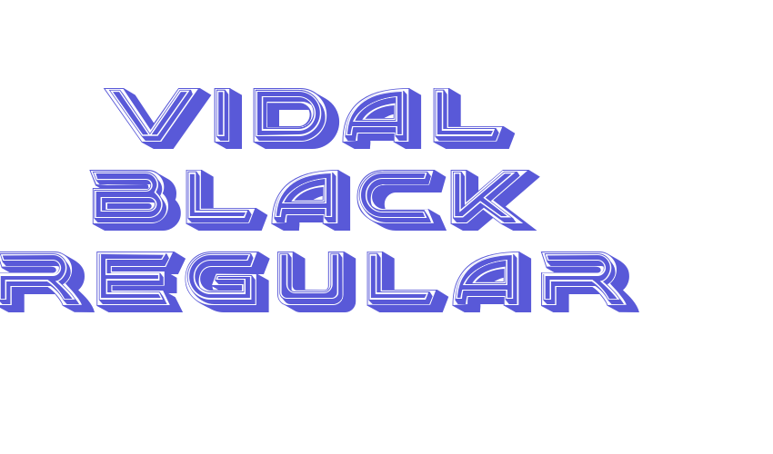 Vidal Black Regular Font