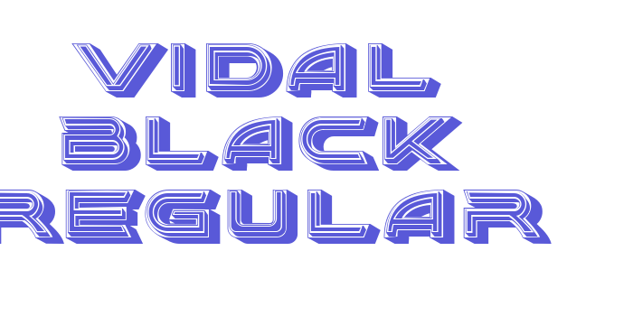 Vidal Black Regular Font Download