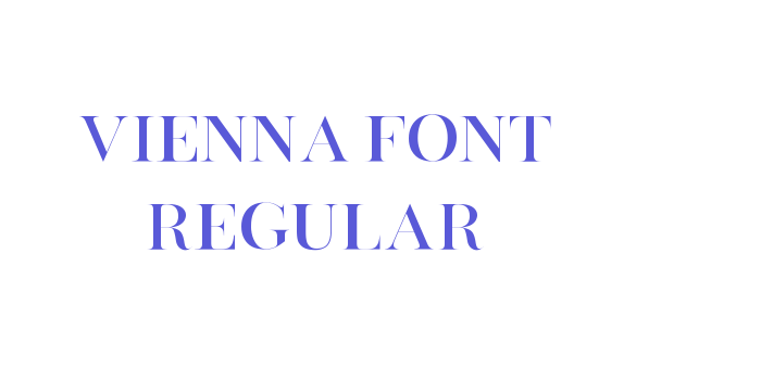 Vienna_Font Regular Font Download