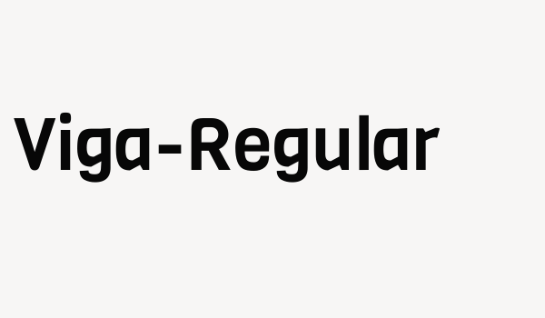 Viga-Regular Font