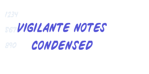 Vigilante Notes Condensed font free