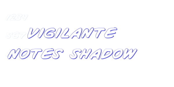 Vigilante Notes Shadow font free