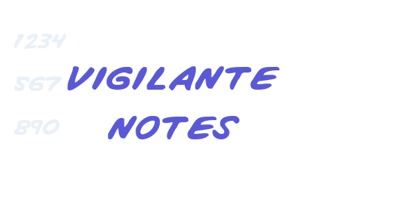 Vigilante Notes font free