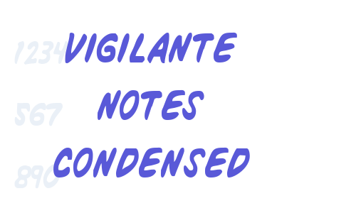 Vigilante Notes Condensed Font Download